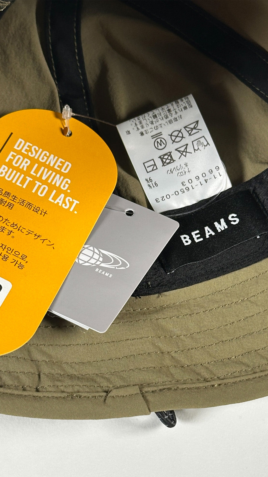 Beams Japan, Active Bell Hat, Weatherproof Cordura, Olive