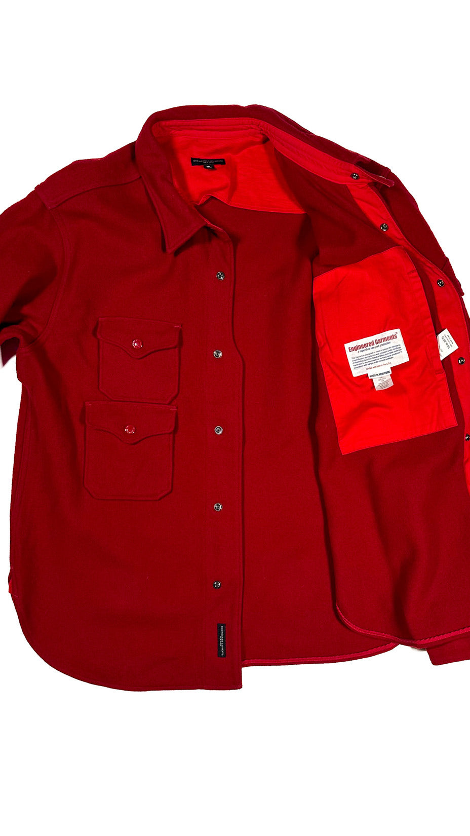 Engineered Garments, Heavy Wool CPO, Made in USA, XL