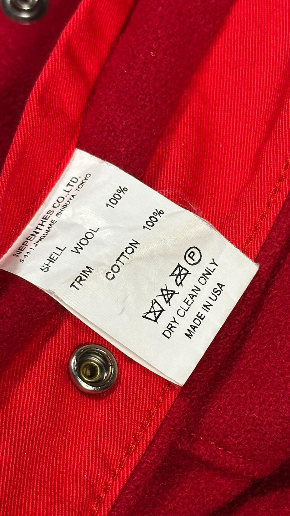 Engineered Garments, Heavy Wool CPO, Made in USA, XL