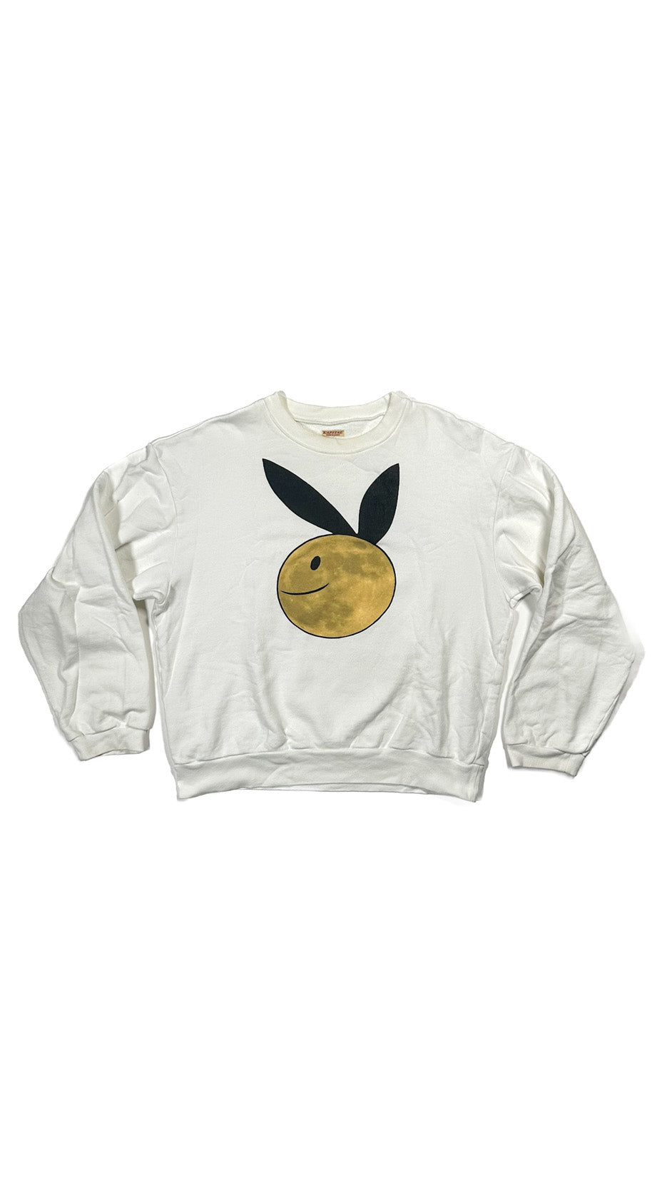 Kapital Coneybowy Moon Print, Sweatshirt, Made in Japan, White, 5