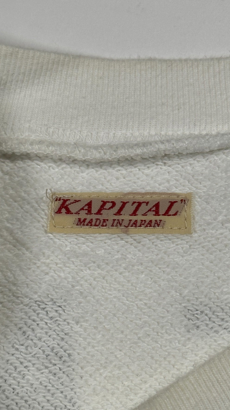 Kapital Coneybowy Moon Print, Sweatshirt, Made in Japan, White, 5