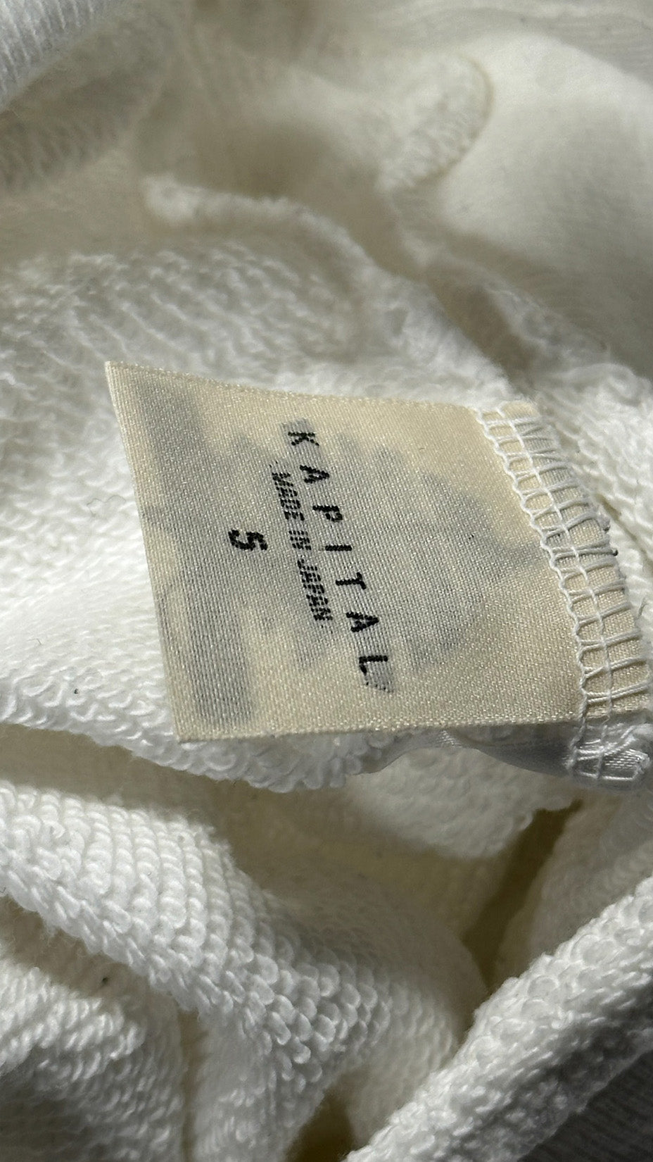 Kapital Coneybowy Moon Print, Sweatshirt, Made in Japan, White, 5