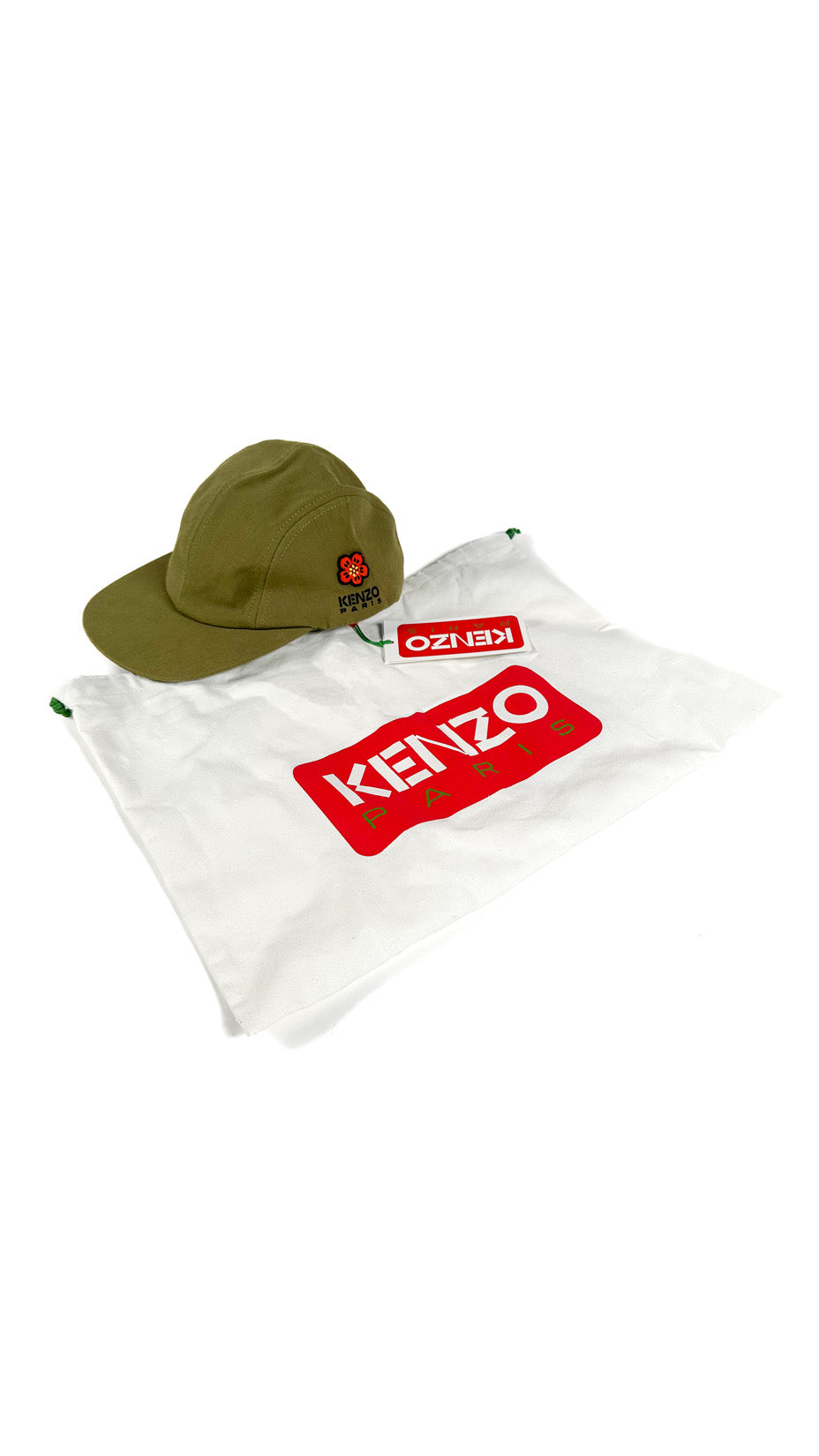 Kenzo — Boke Flower Cap, Olive, New