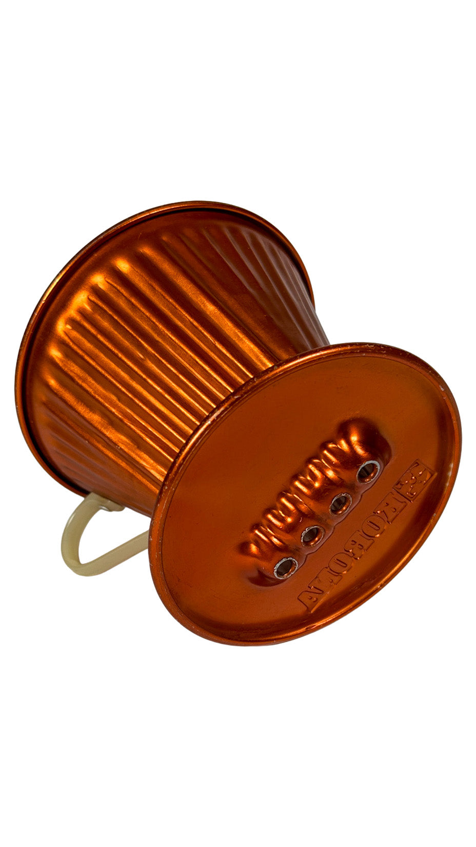 Korona Coffee, Vintage Coffee Dripper, Orange Brass, Small