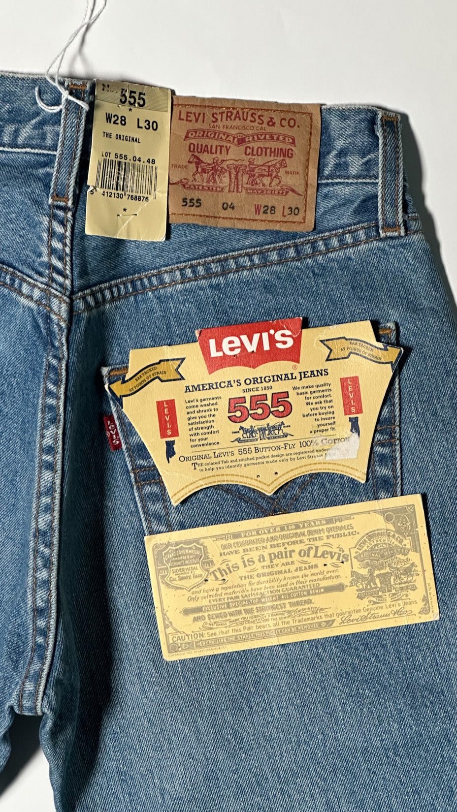 Deadstock Levi's 555, 90s, 28 x 30
