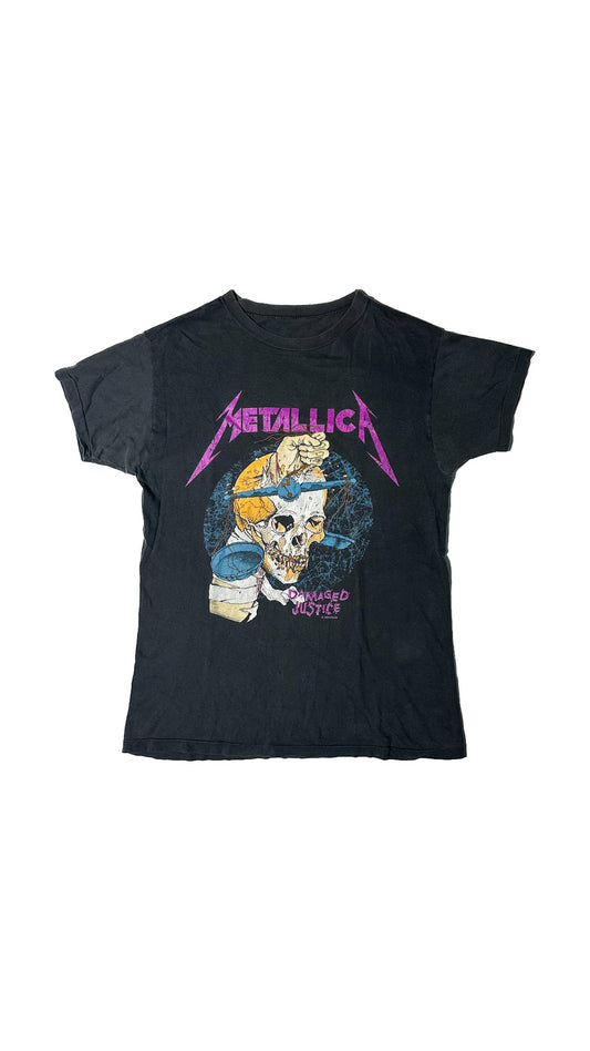 Metallica Pushead Damaged Justice T-Shirt, 1988, Single Stitch, XL