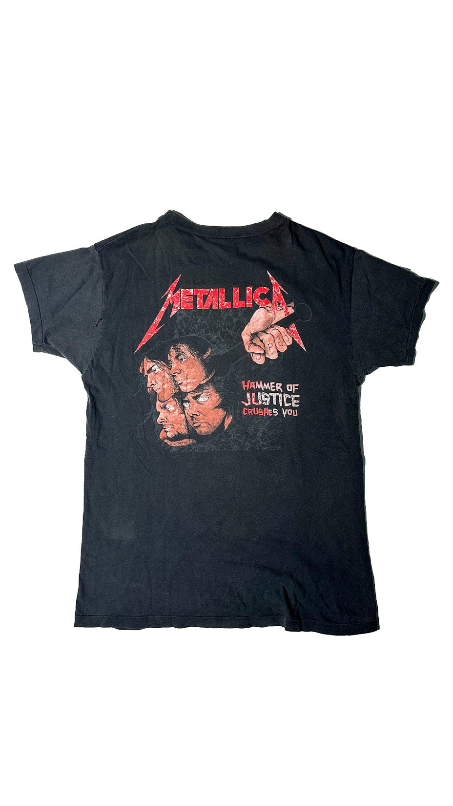 Metallica Pushead Damaged Justice T-Shirt, 1988, Single Stitch, XL