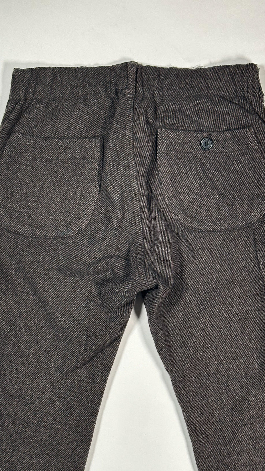 orSlow Wool Painter Pants, Brown Herringbone, Made in Japan, 2