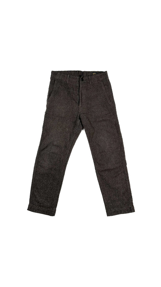 orSlow Wool Painter Pants, Brown Herringbone, Made in Japan, 2