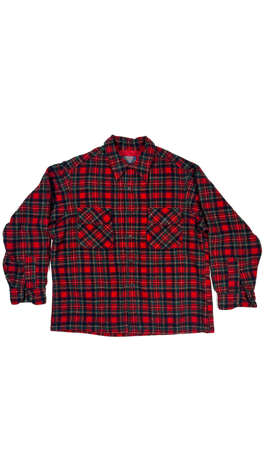Pendleton, Made in USA Flannel Shirt, Prince Charles Tartan, XL (fits like S / M)
