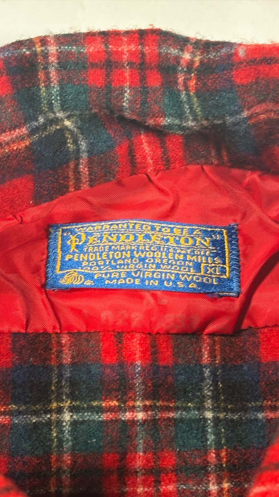 Pendleton, Made in USA Flannel Shirt, Prince Charles Tartan, XL (fits like S / M)