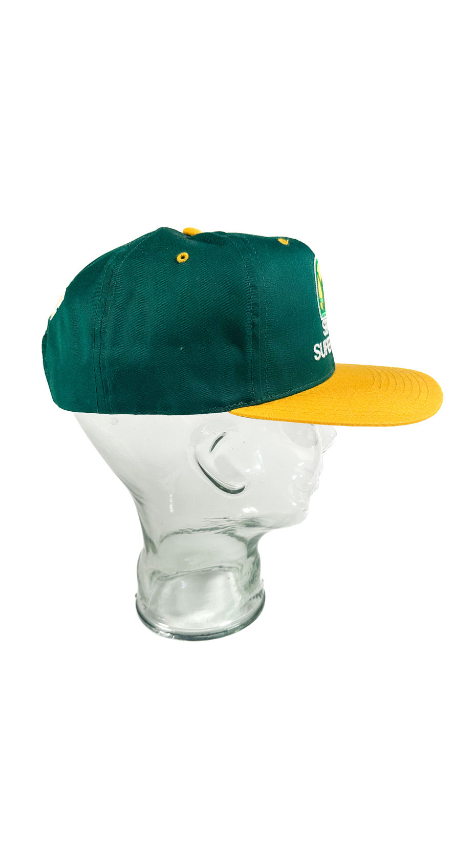 Seattle Supersonics Deadstock Snapback, 90s, Green / Yellow