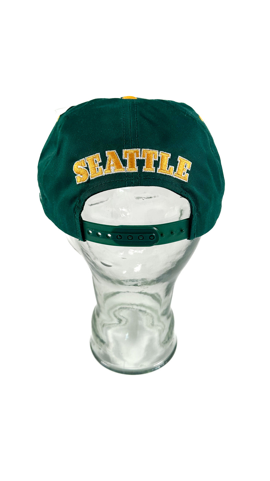 Seattle Supersonics Deadstock Snapback, 90s, Green / Yellow