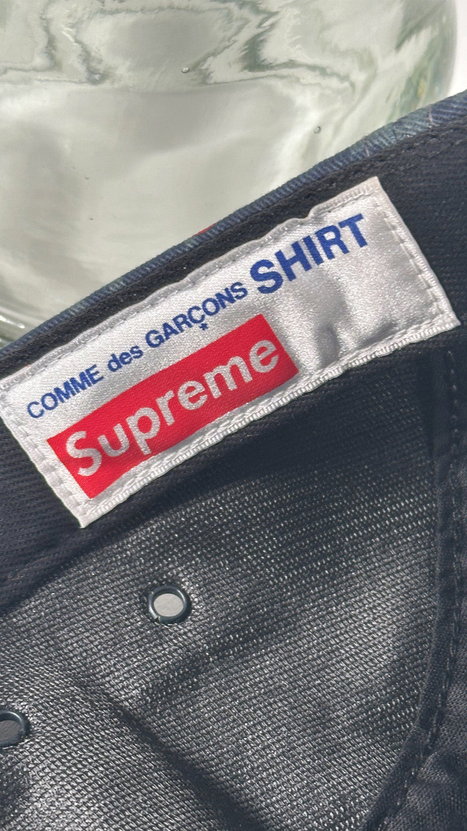 Supreme X Comme des Garçons Shirt camp cap, Made in USA
