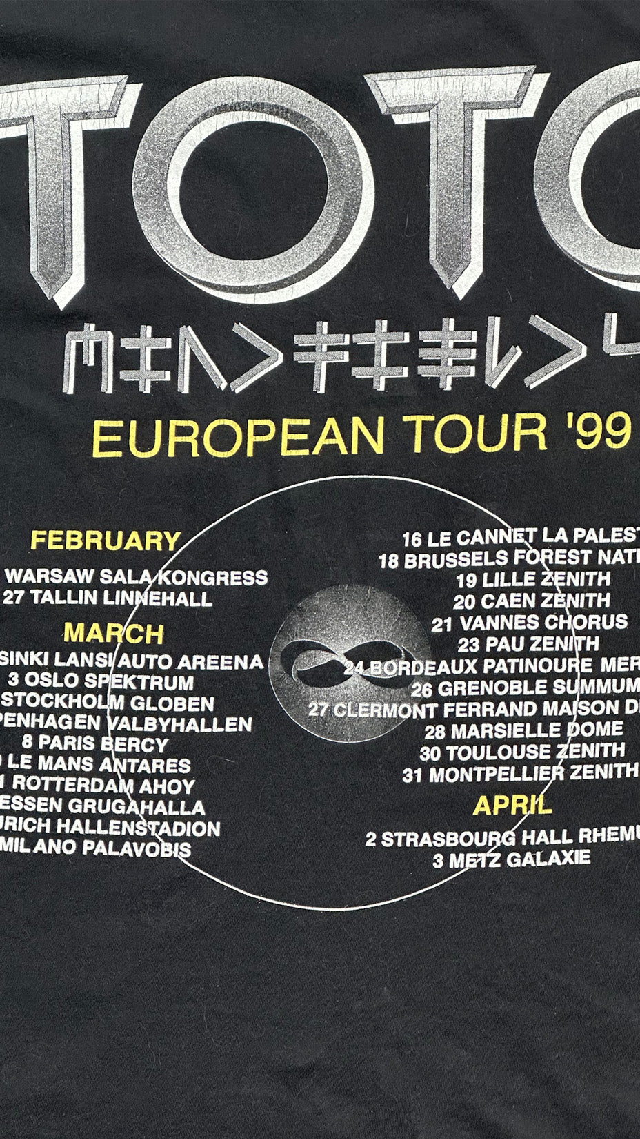 Toto, 1999 Tour, T-shirt, XL