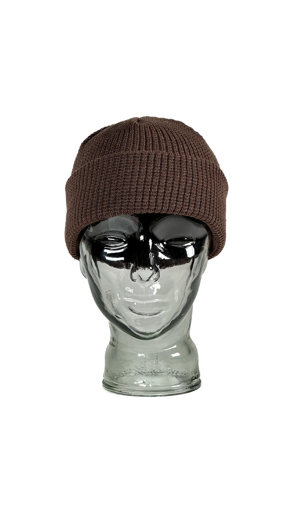 Yokoi Knitted Hat / Beanie, Merino Wool, Made in Japan, Dark Brown