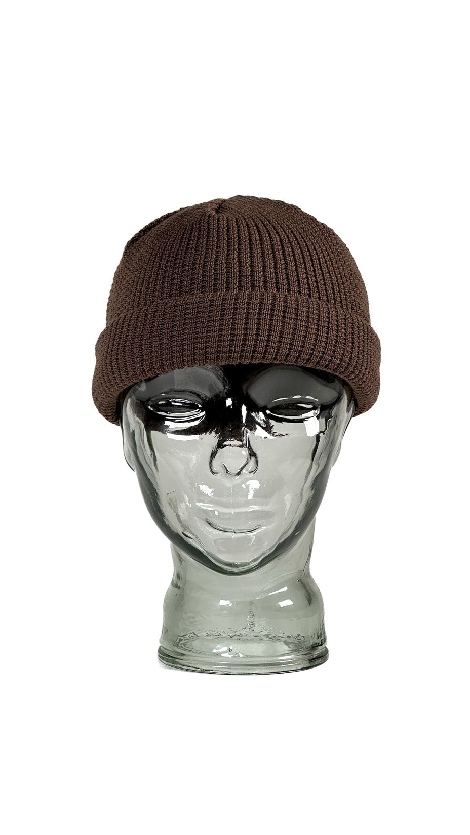 Yokoi Knitted Hat / Beanie, Merino Wool, Made in Japan, Dark Brown