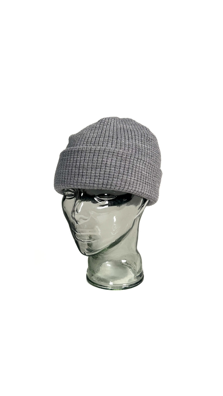 Yokoi Knitted Hat / Beanie, Merino Wool, Made in Japan, Grey