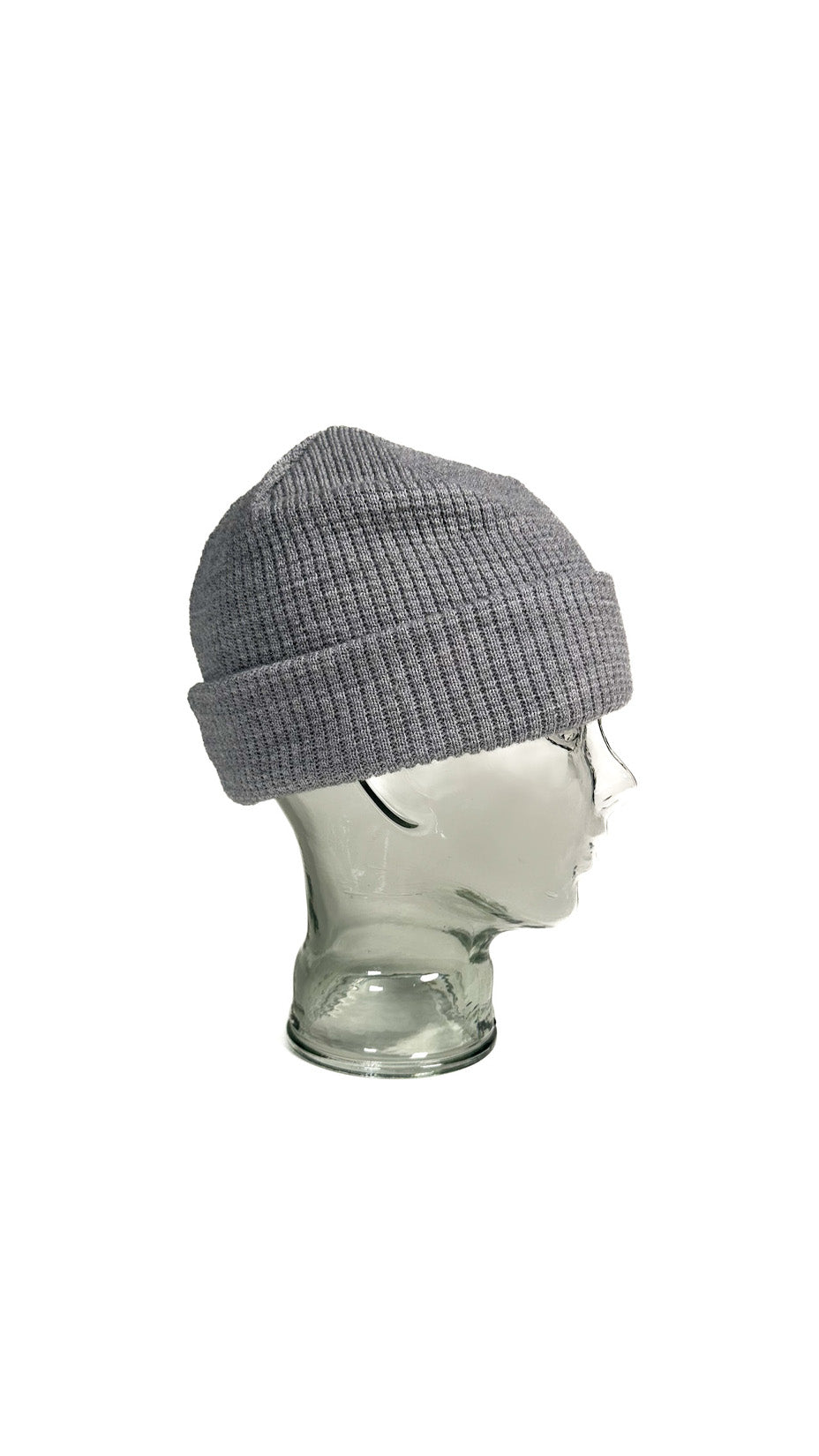 Yokoi Knitted Hat / Beanie, Merino Wool, Made in Japan, Grey