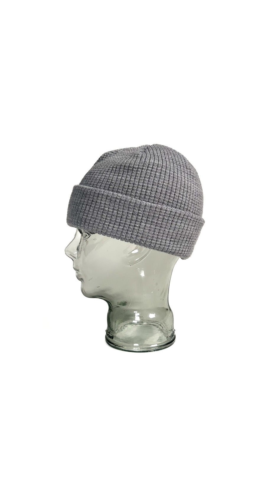 Yokoi Knitted Hat / Beanie, Merino Wool, Made in Japan, Grey
