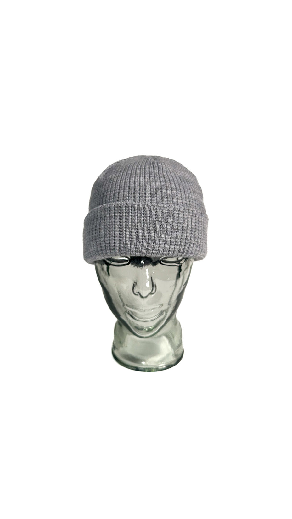 Yokoi Knitted Hat / Beanie, Merino Wool, Made in Japan, Grey