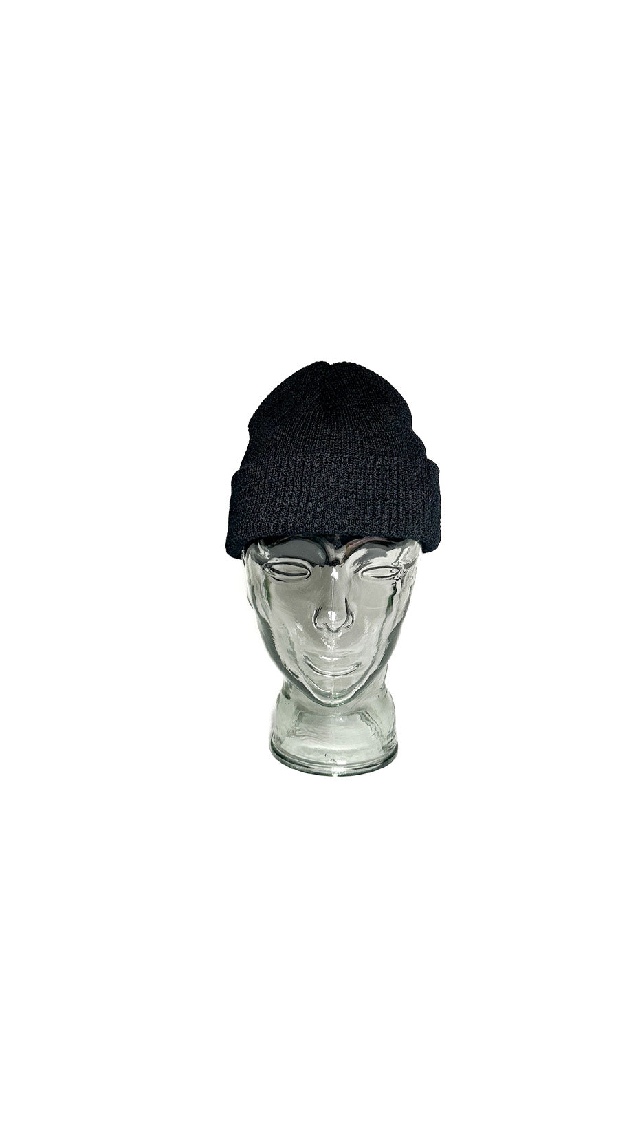 Yokoi Knitted Hat / Beanie, Merino Wool, Made in Japan, Black