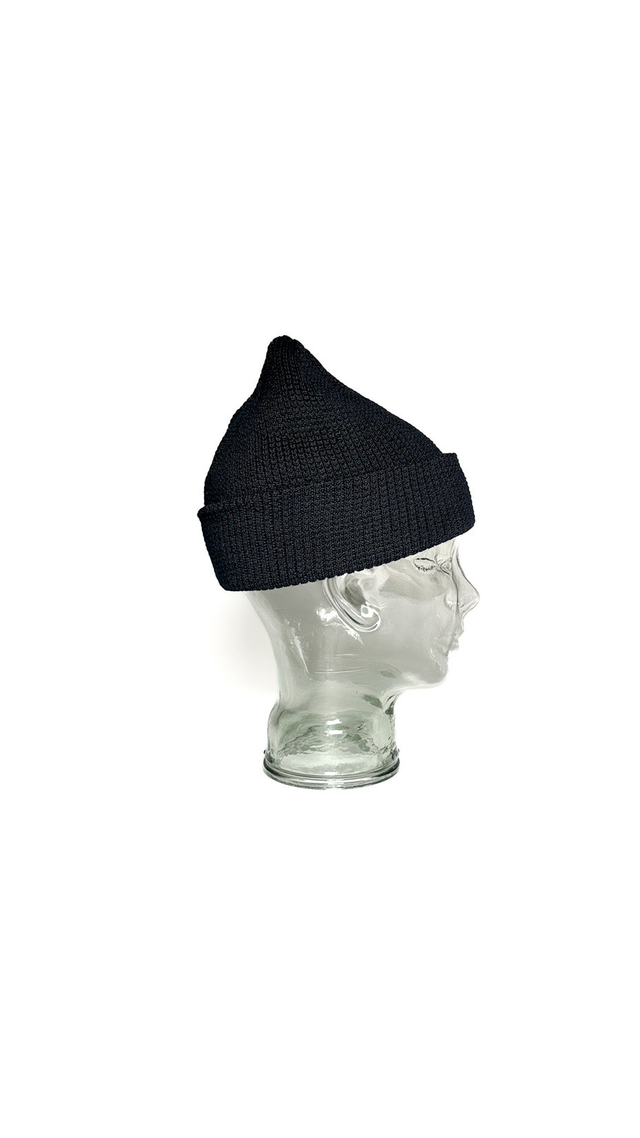 Yokoi Knitted Hat / Beanie, Merino Wool, Made in Japan, Black