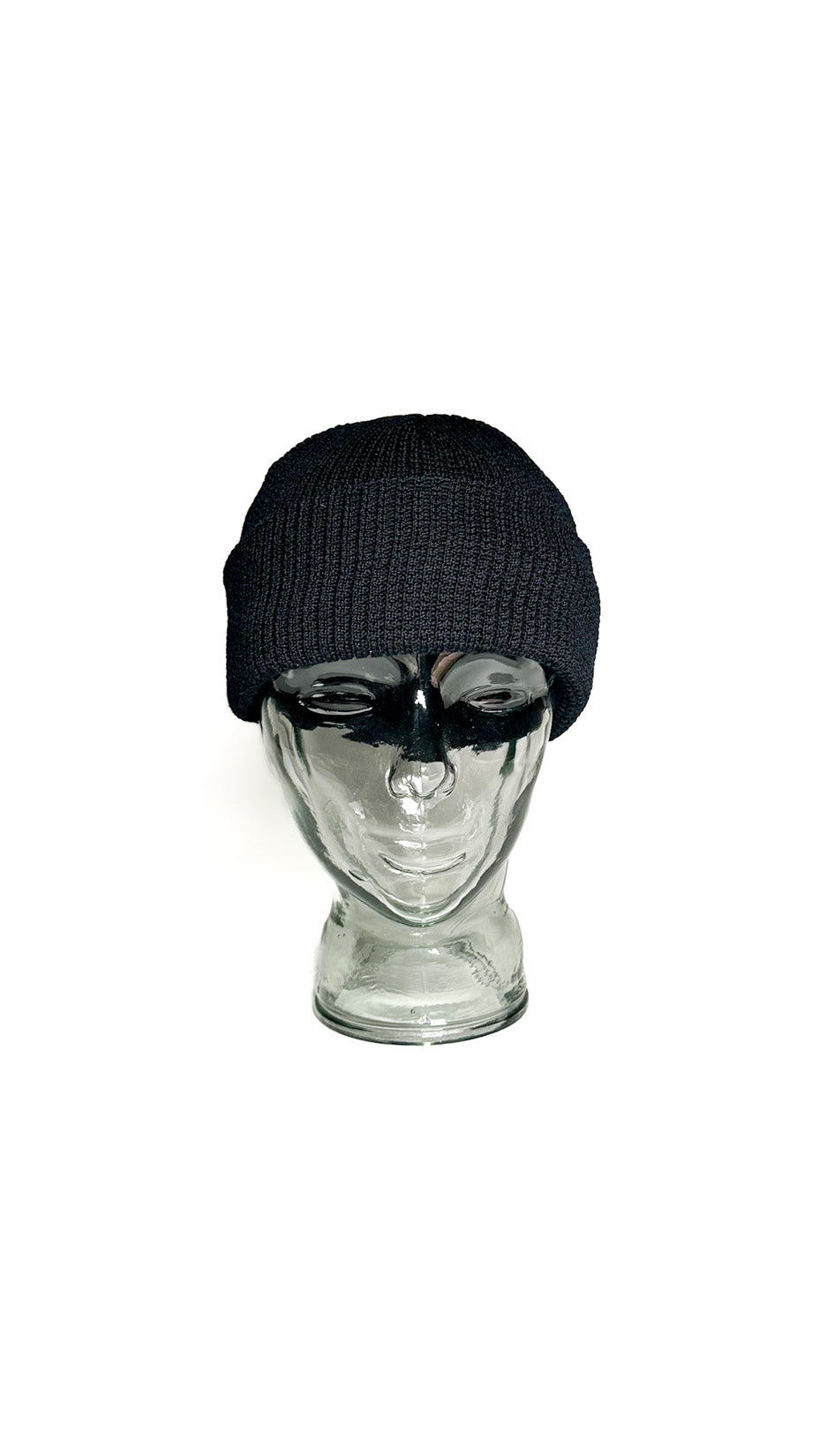 Yokoi Knitted Hat / Beanie, Merino Wool, Made in Japan, Black