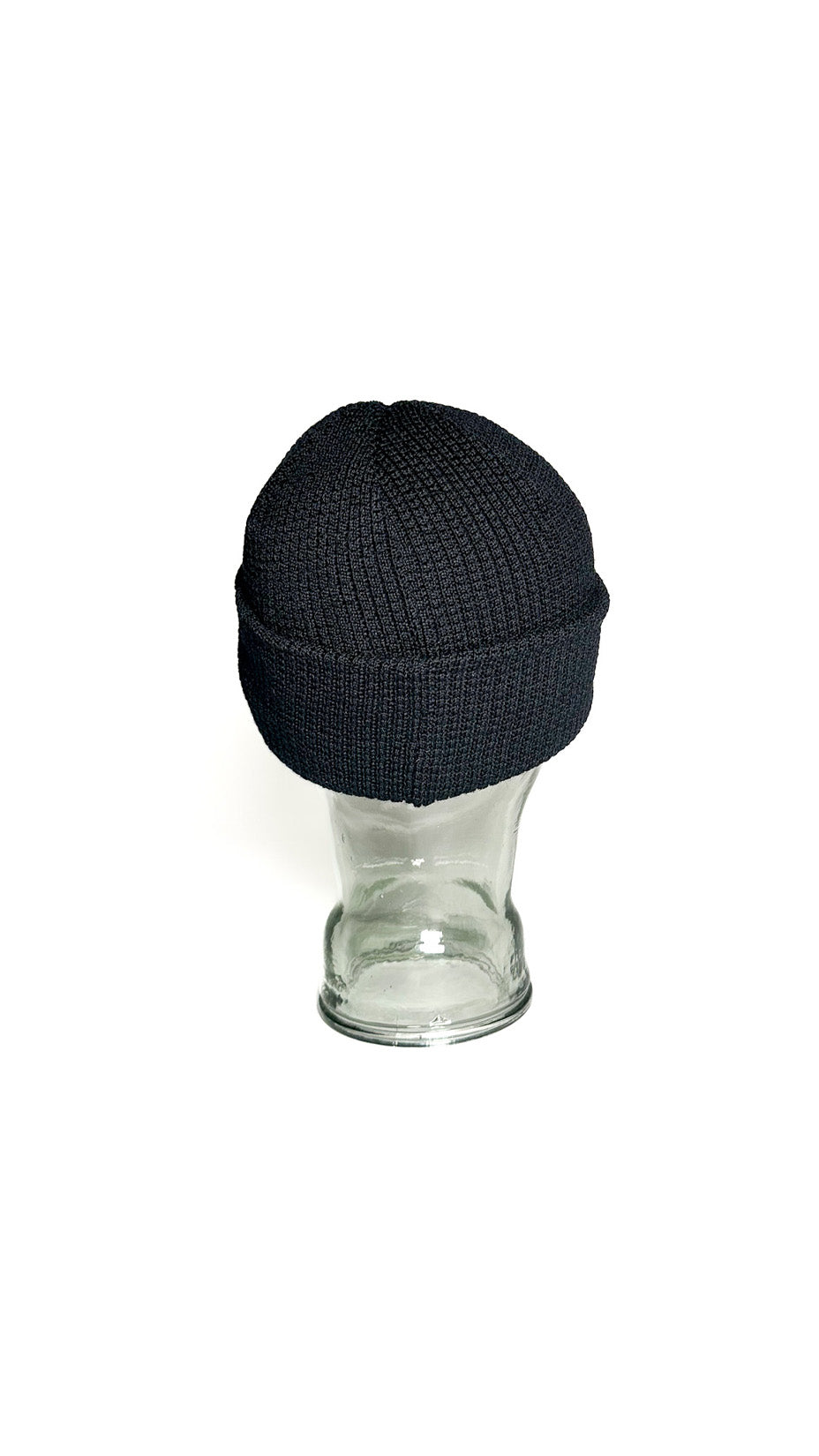 Yokoi Knitted Hat / Beanie, Merino Wool, Made in Japan, Black