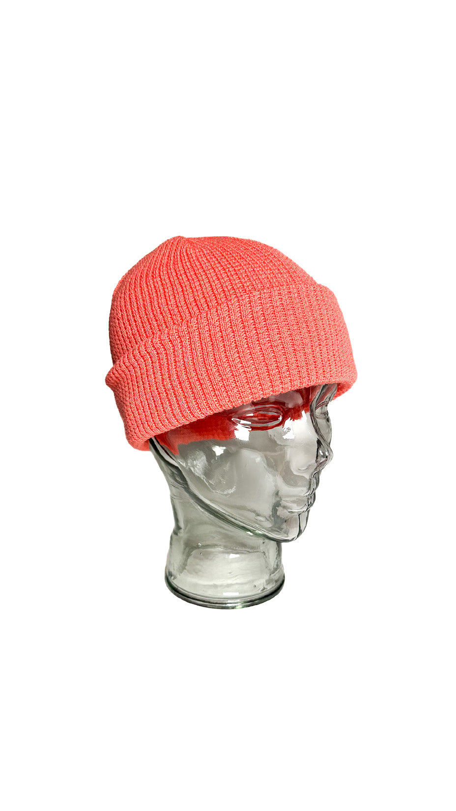 Yokoi Knitted Hat / Beanie, Merino Wool, Made in Japan, Salmon