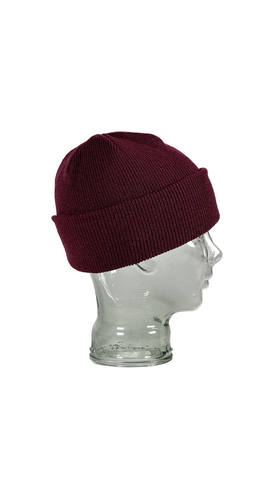Yokoi Knitted Hat / Beanie, Made in Japan, Wine (Plum)