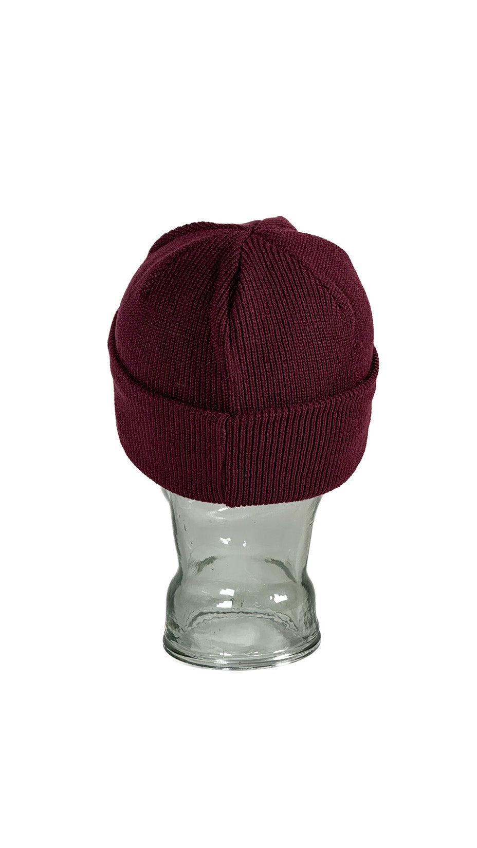 Yokoi Knitted Hat / Beanie, Made in Japan, Wine (Plum)