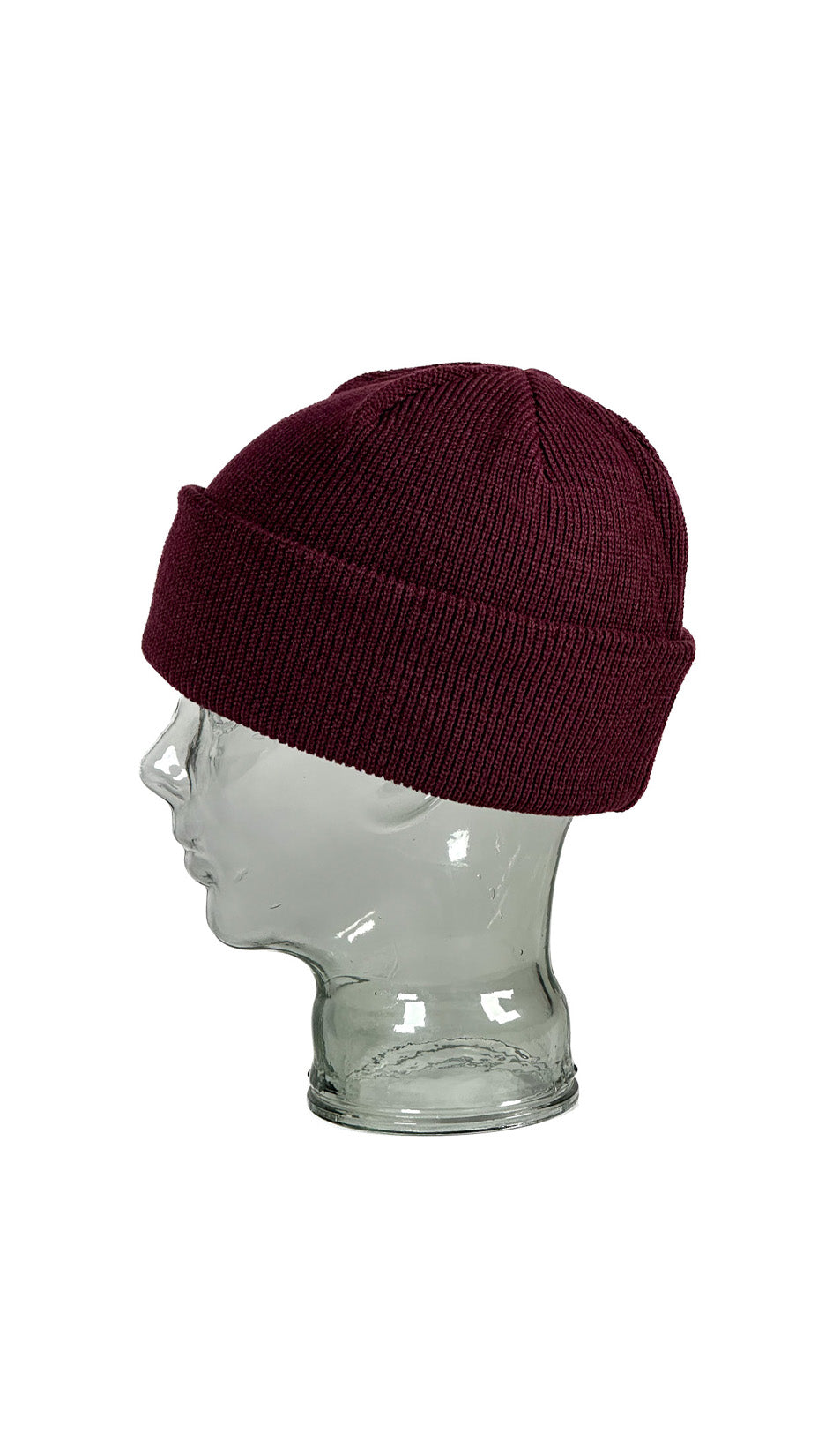 Yokoi Knitted Hat / Beanie, Made in Japan, Wine (Plum)