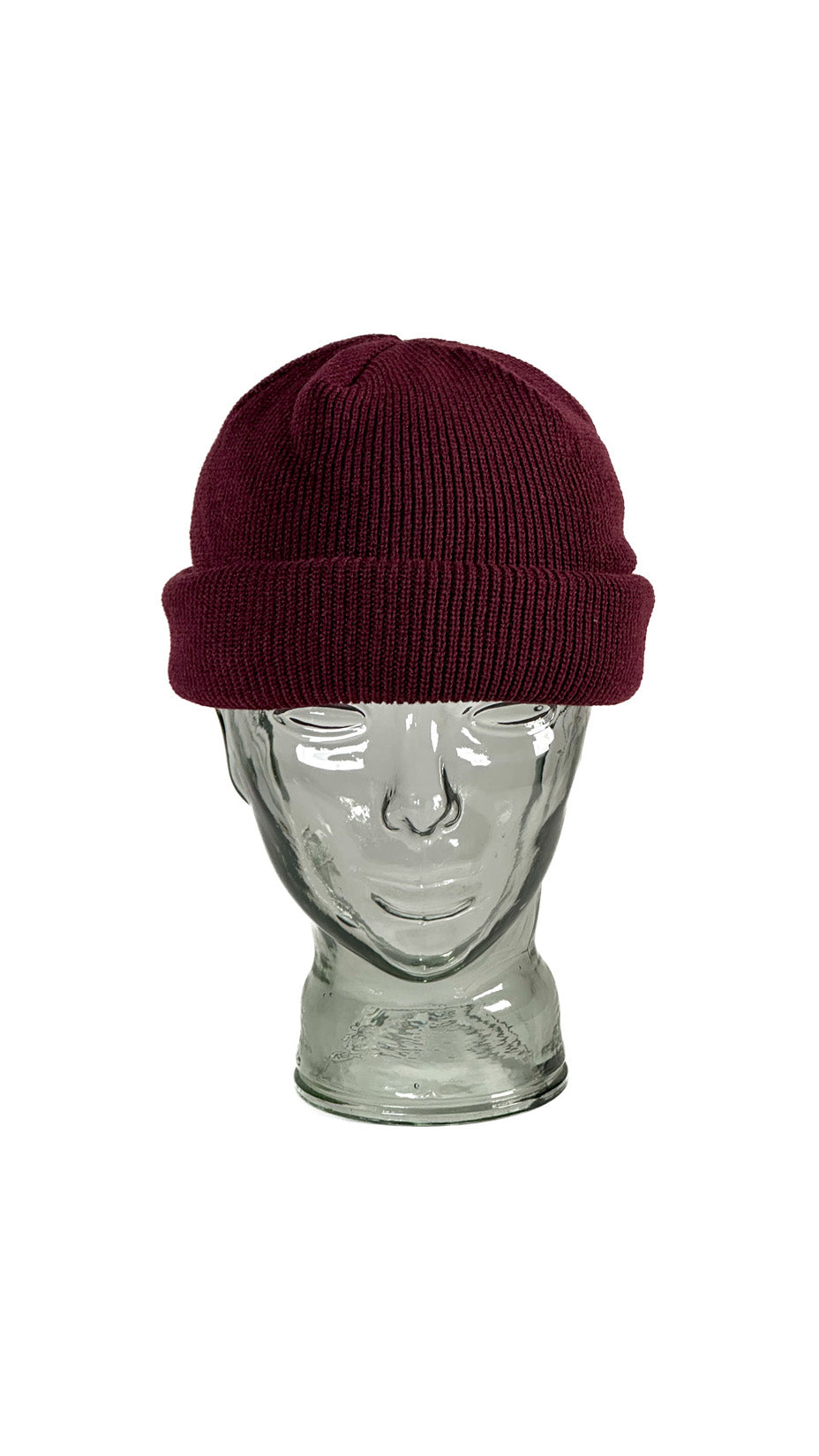 Yokoi Knitted Hat / Beanie, Made in Japan, Wine (Plum)