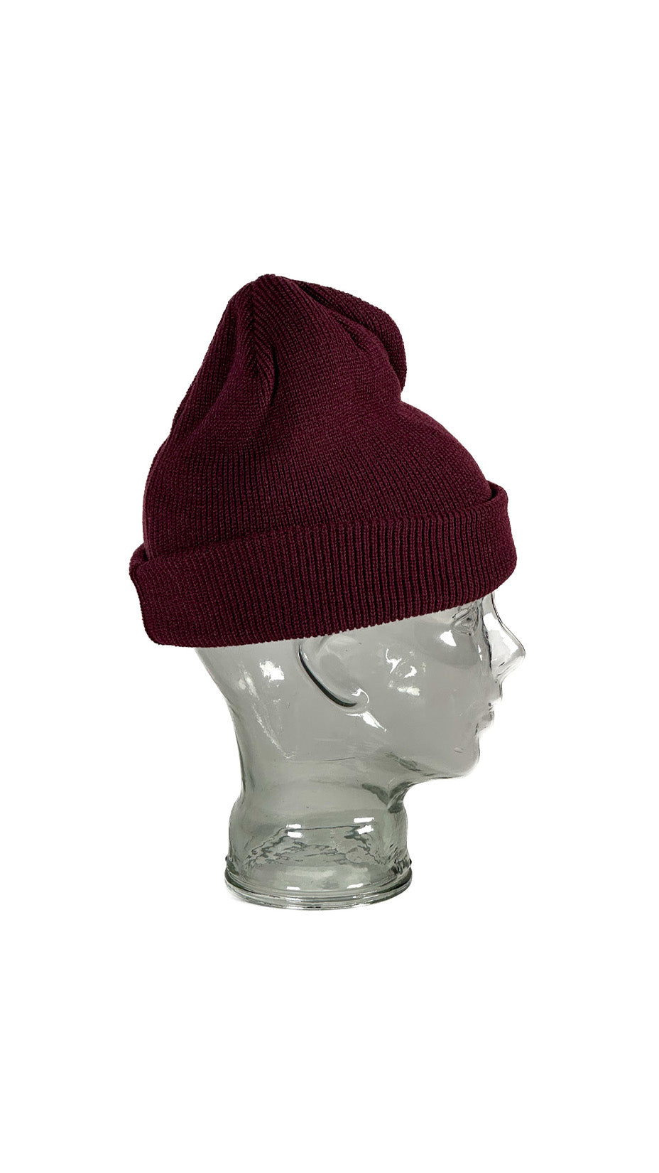 Yokoi Knitted Hat / Beanie, Made in Japan, Wine (Plum)