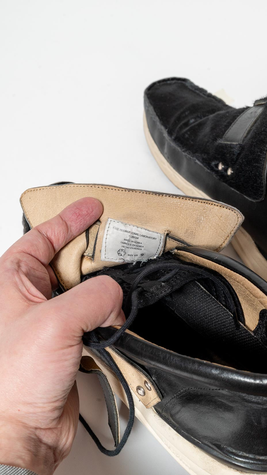 Visvim double ring skynyrd Sneakers — horse hair + leather moccasin