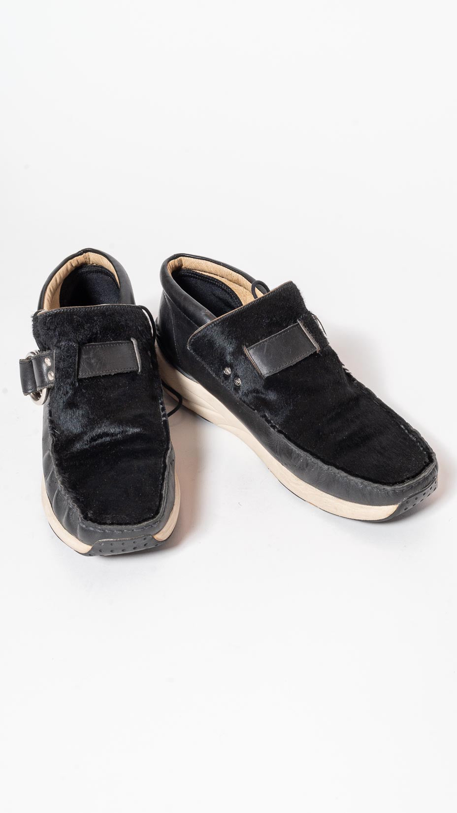 Visvim double ring skynyrd Sneakers — horse hair + leather moccasin