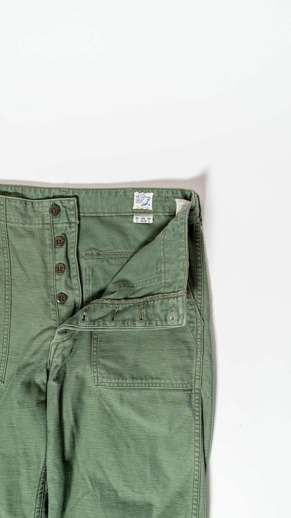 orSlow US ARMY FATIGUE PANTS, GREEN