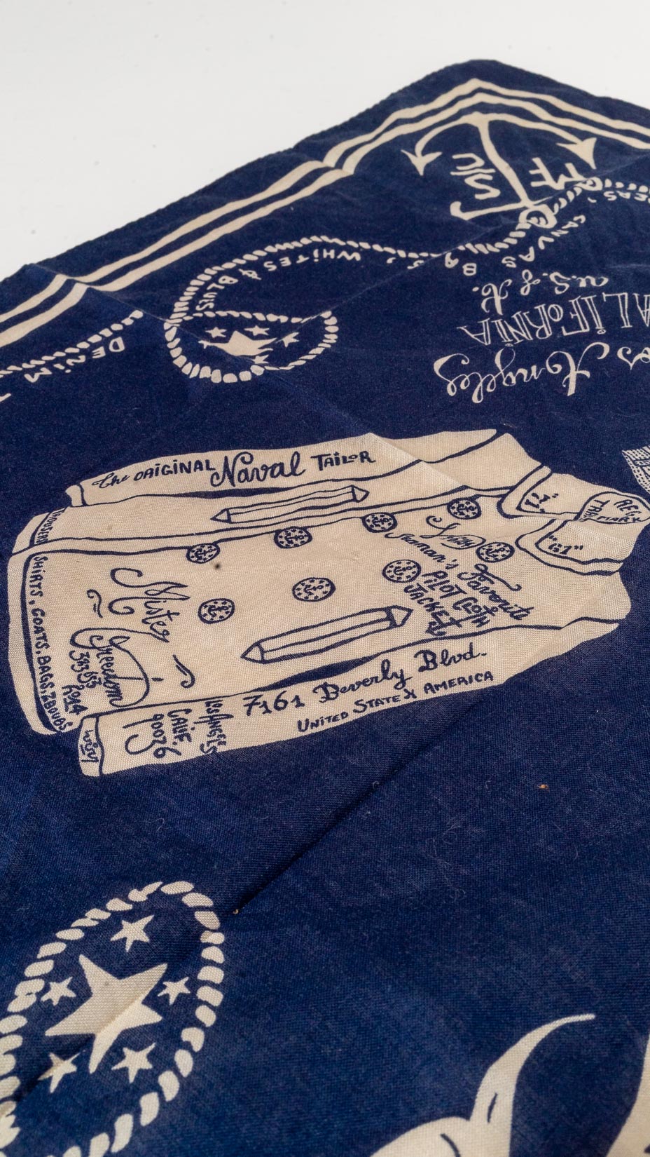Mister Freedom X Clutch Magazine rare limited bandanna — Navy