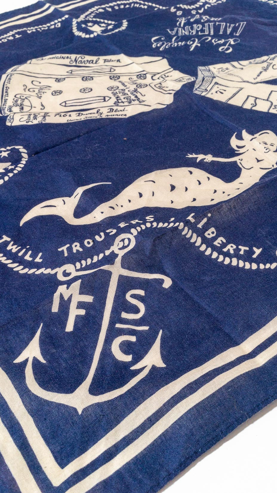Mister Freedom X Clutch Magazine rare limited bandanna — Navy