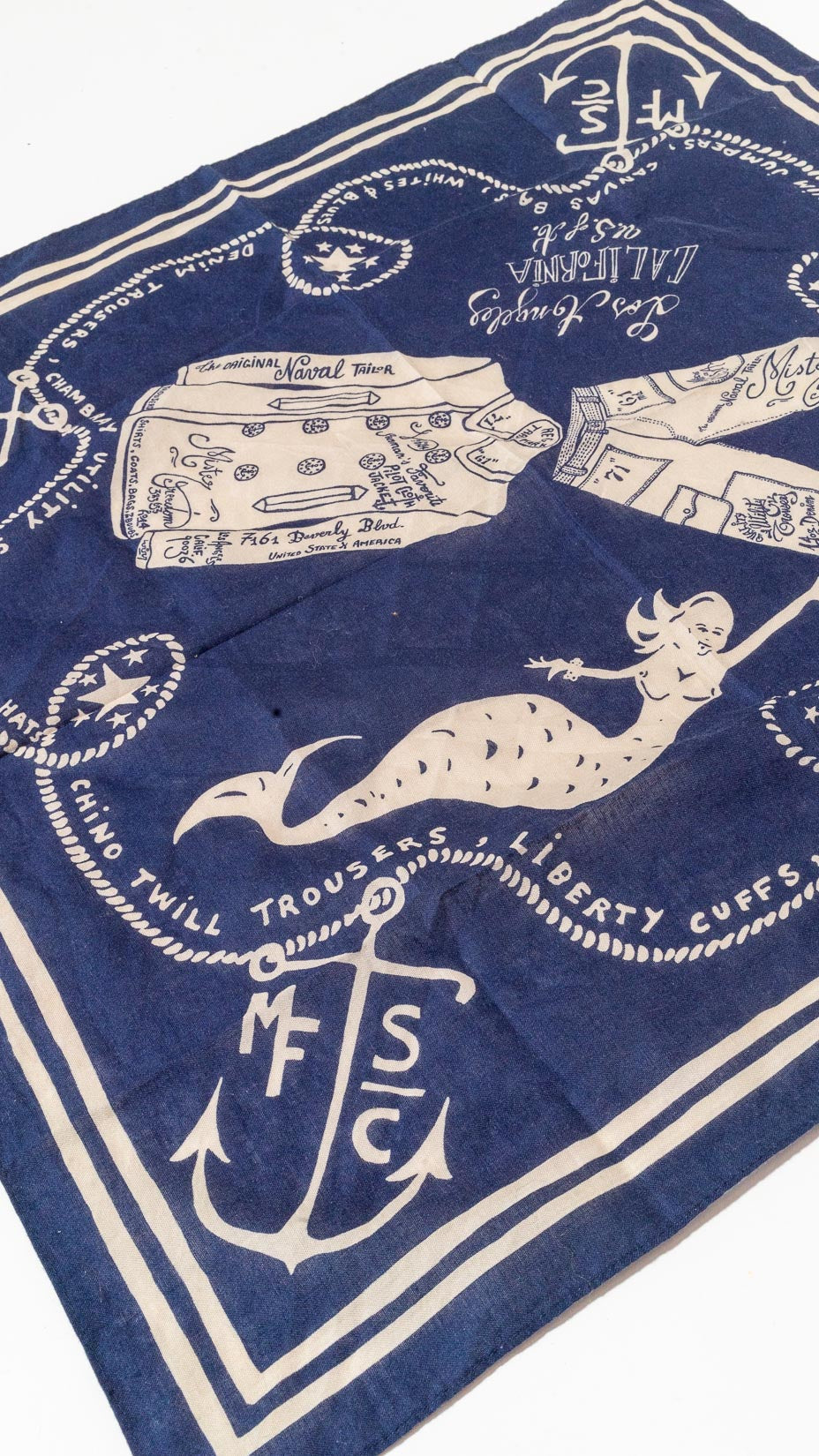 Mister Freedom X Clutch Magazine rare limited bandanna — Navy