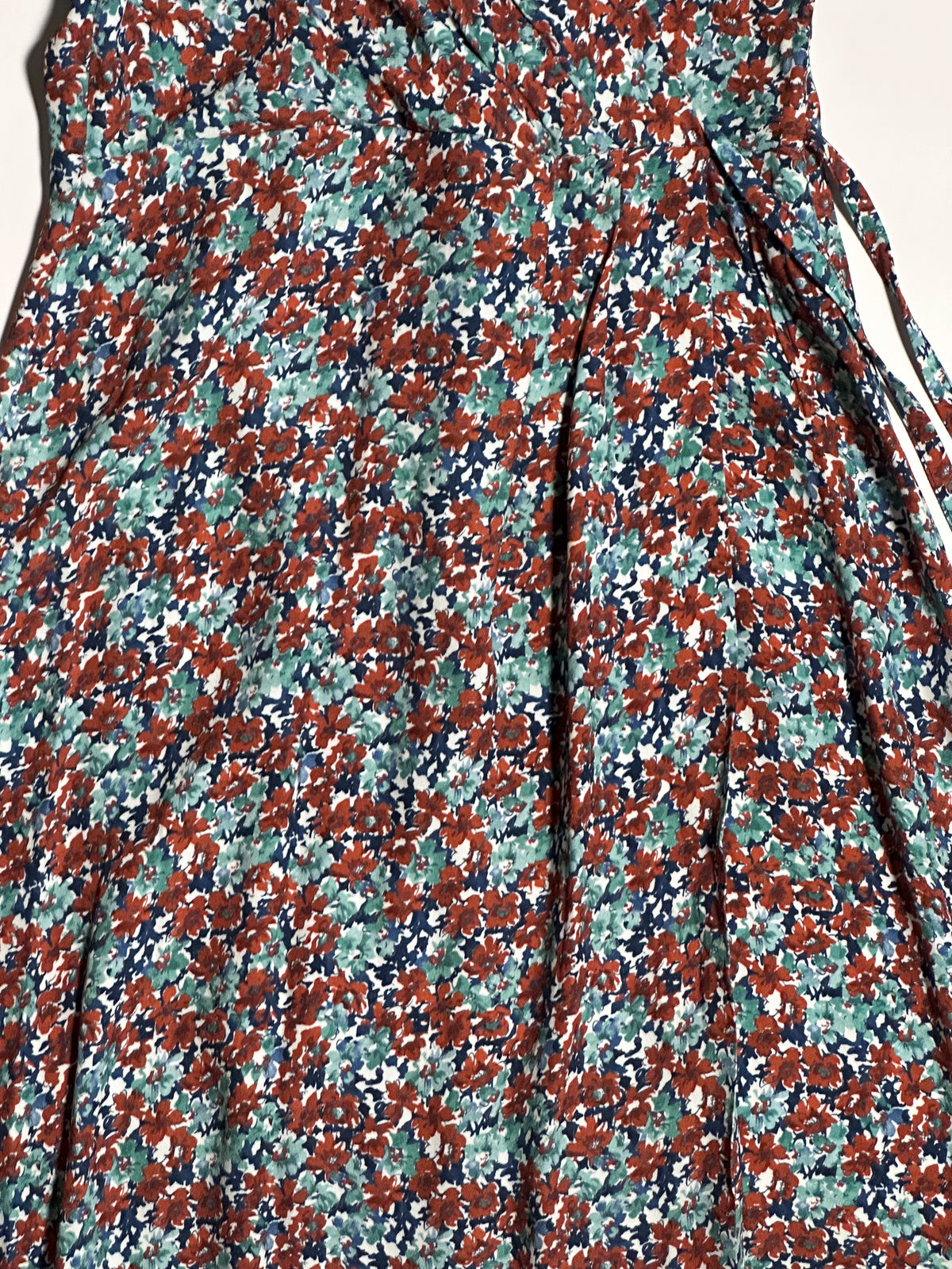 A.P.C Floral Wrap Midi Dress, size 36