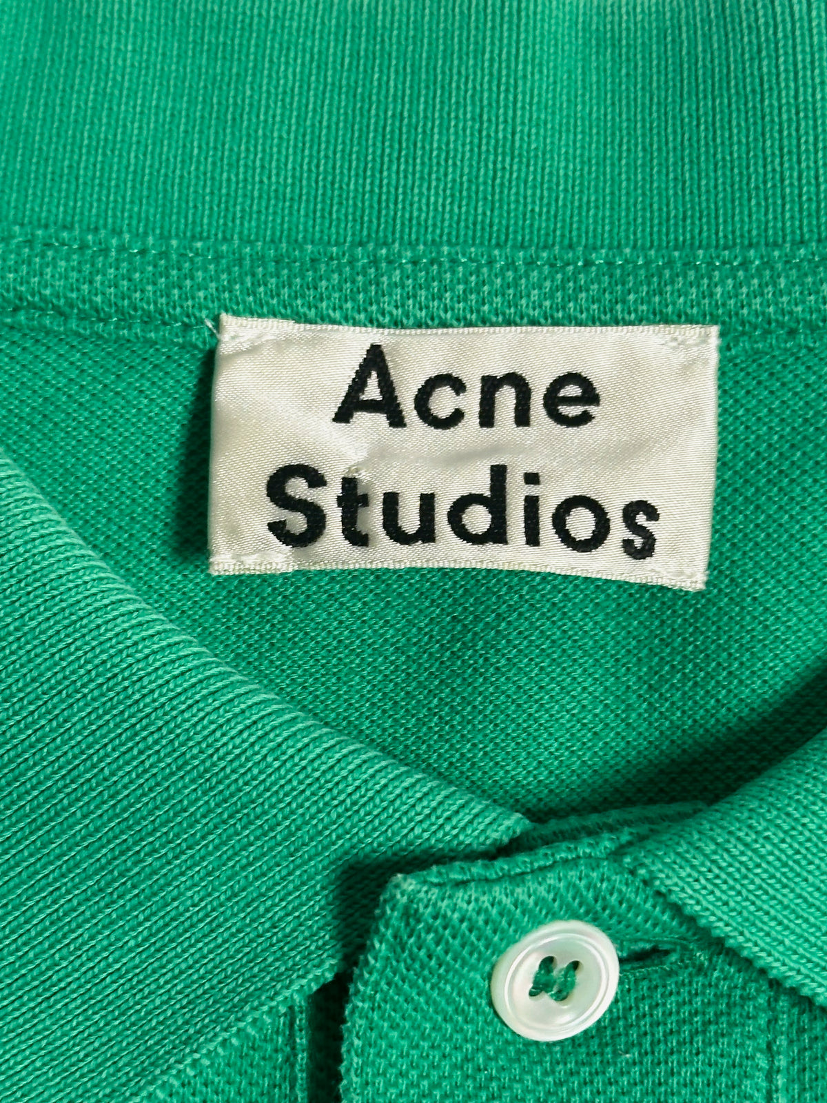 Acne Studios, Kolby Polo Shirt, Green, M