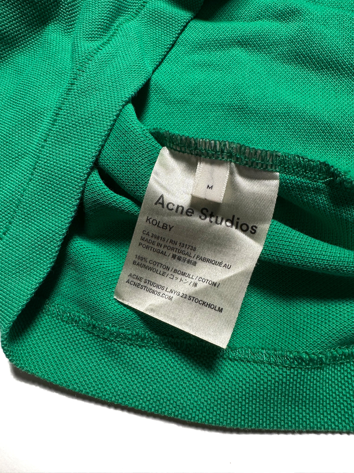 Acne Studios, Kolby Polo Shirt, Green, M