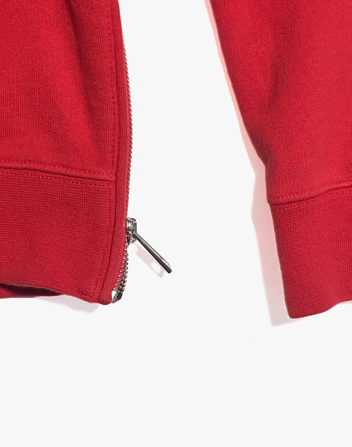 Raf Simons Newspaper zip Sweatshirt, Red, S