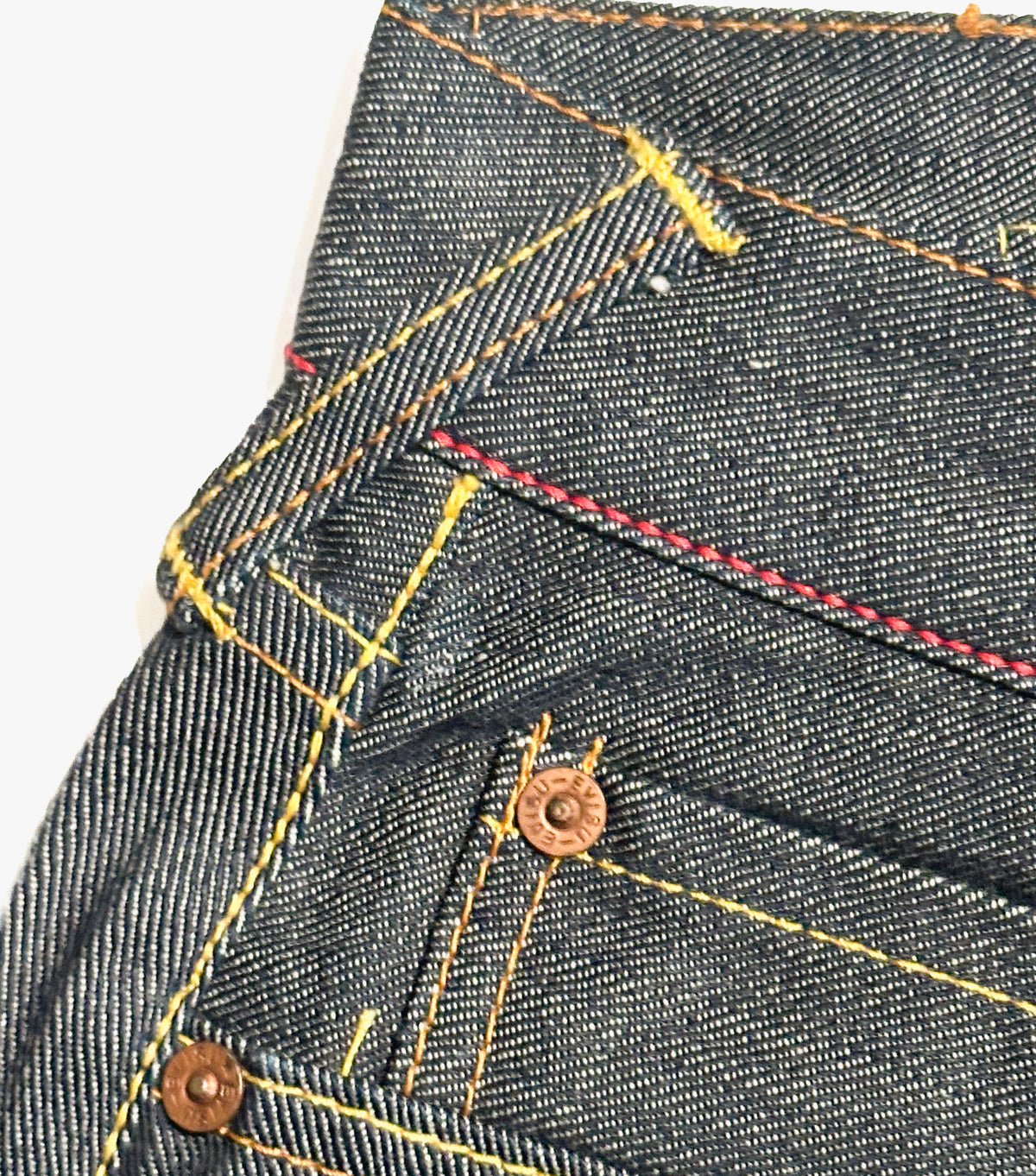 EVISU — Lot. 0330、シンチバック、セルビッジデニム、レア、日本製、34インチ