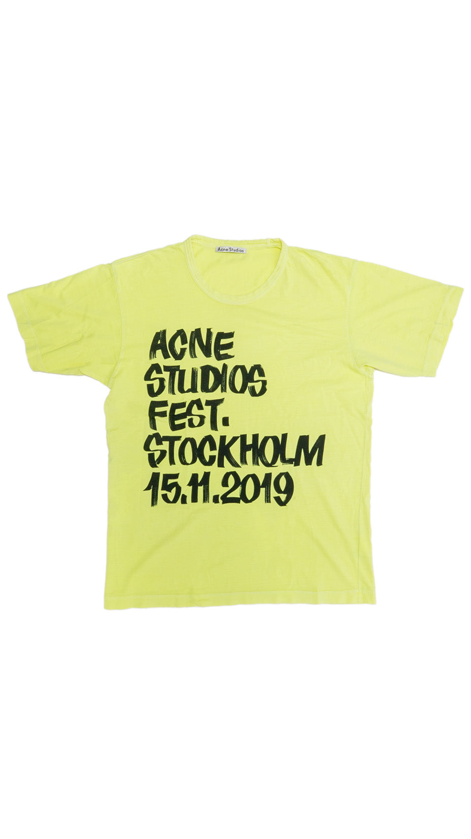 Acne Studios exclusive T-shirt — bright yellow